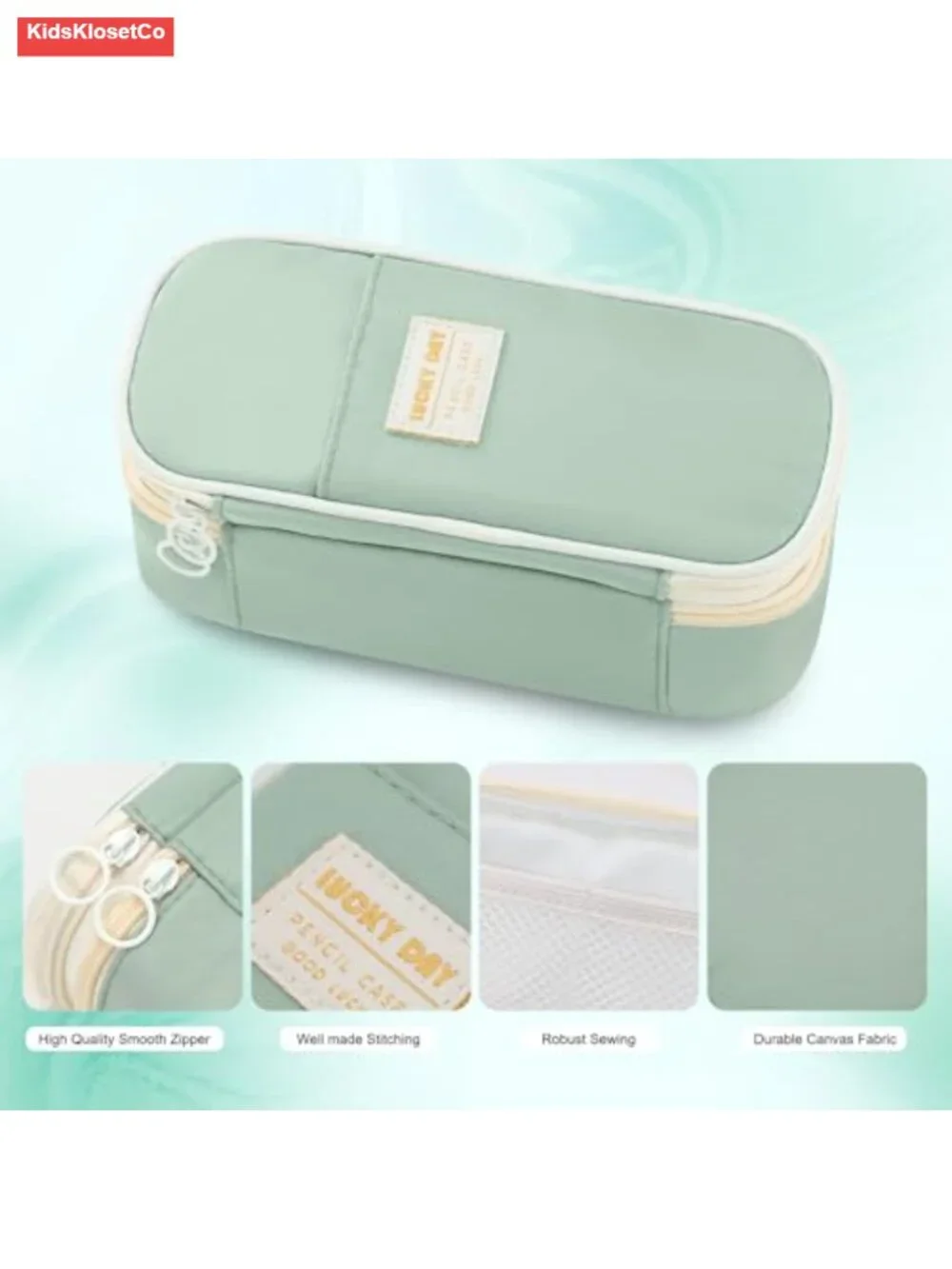 Large Pencil Case Organizer Zipper Pouch Big Capacity Stationery Holder